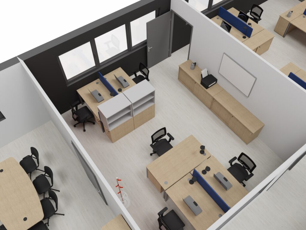 Aménagement espaces de travail réemploi Jura